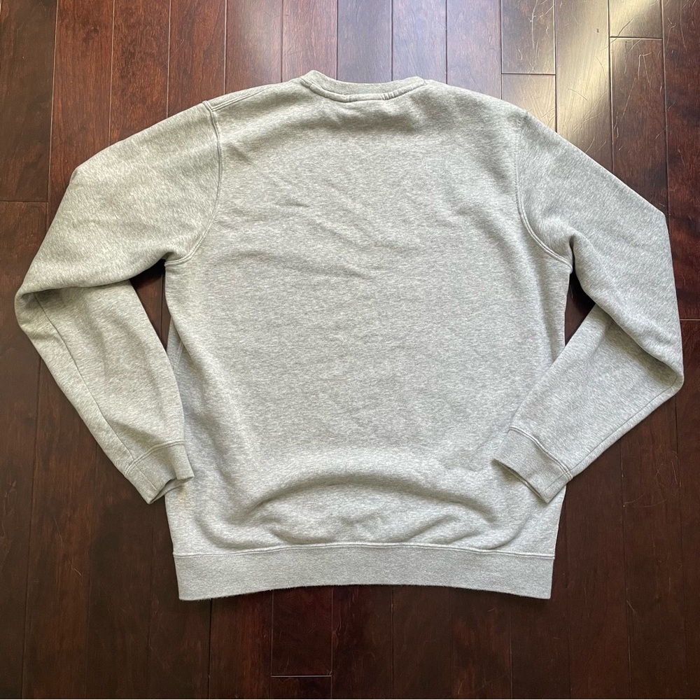 Nike Charleston Crewneck Pullover Sweatshirt Size Medium Gray Grey Sweater - Picture 4 of 7